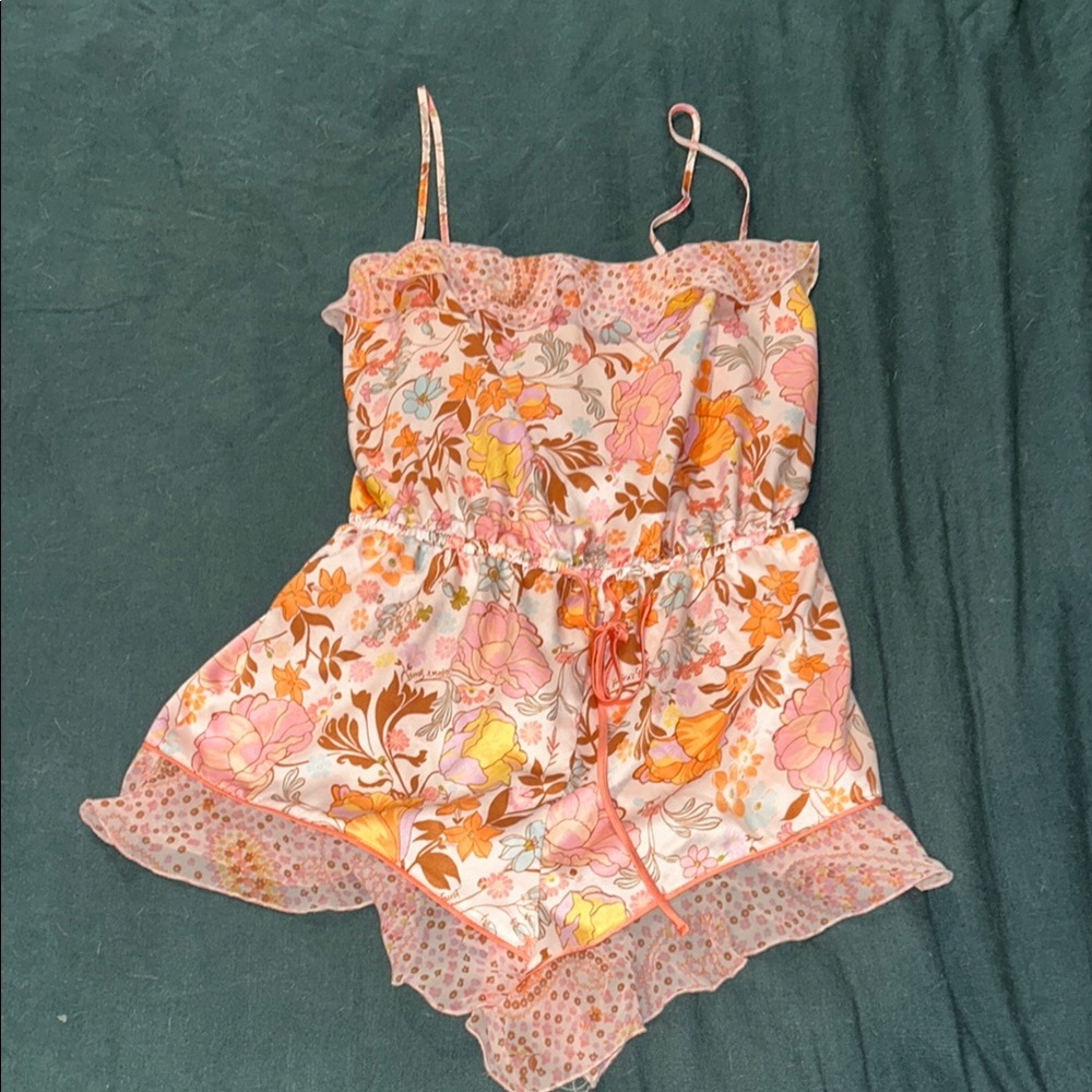 Floral Print Women's Romper